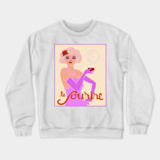 Vintage Flapper Design Crewneck Sweatshirt